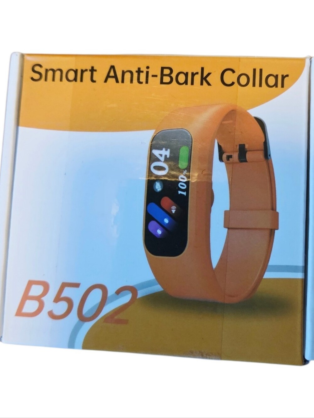 B502 Smart Anti-Bark Wearable Collar Med/ Large - Orange